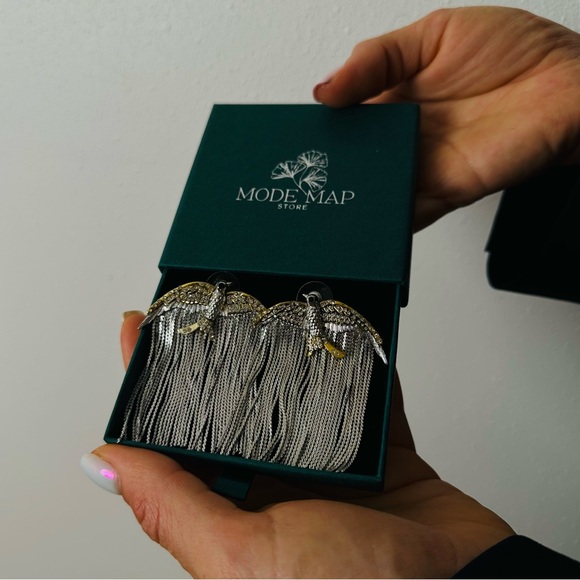 New Sparrow Dangle Earrings Bird Gold Silver Boho - Picture 8 of 8